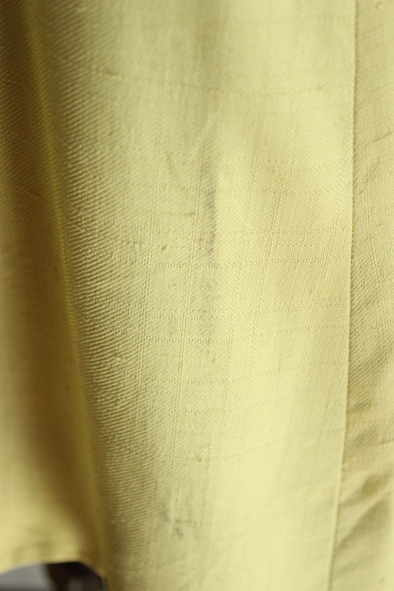Vintage 1960s Vogue Paris Original Yellow Linen Three Piece Suit