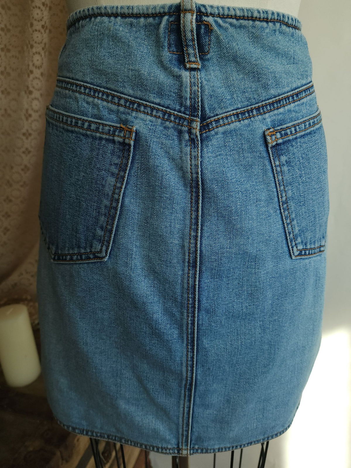 Vintage 2000s Calvin Klein Denim Mini Skirt