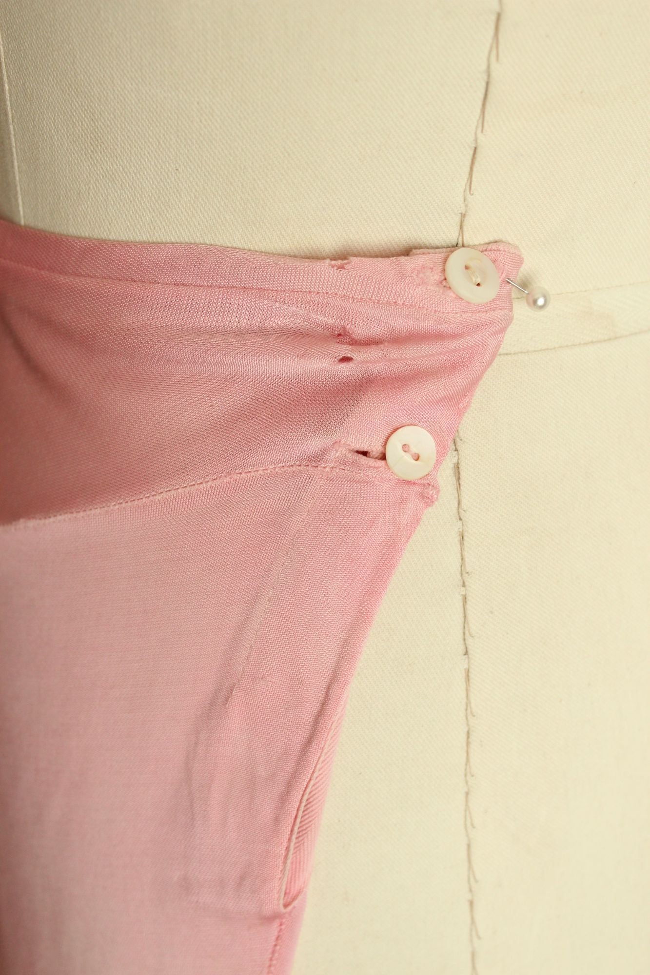 Vintage 1940s Pink Highwaisted Tap Pant