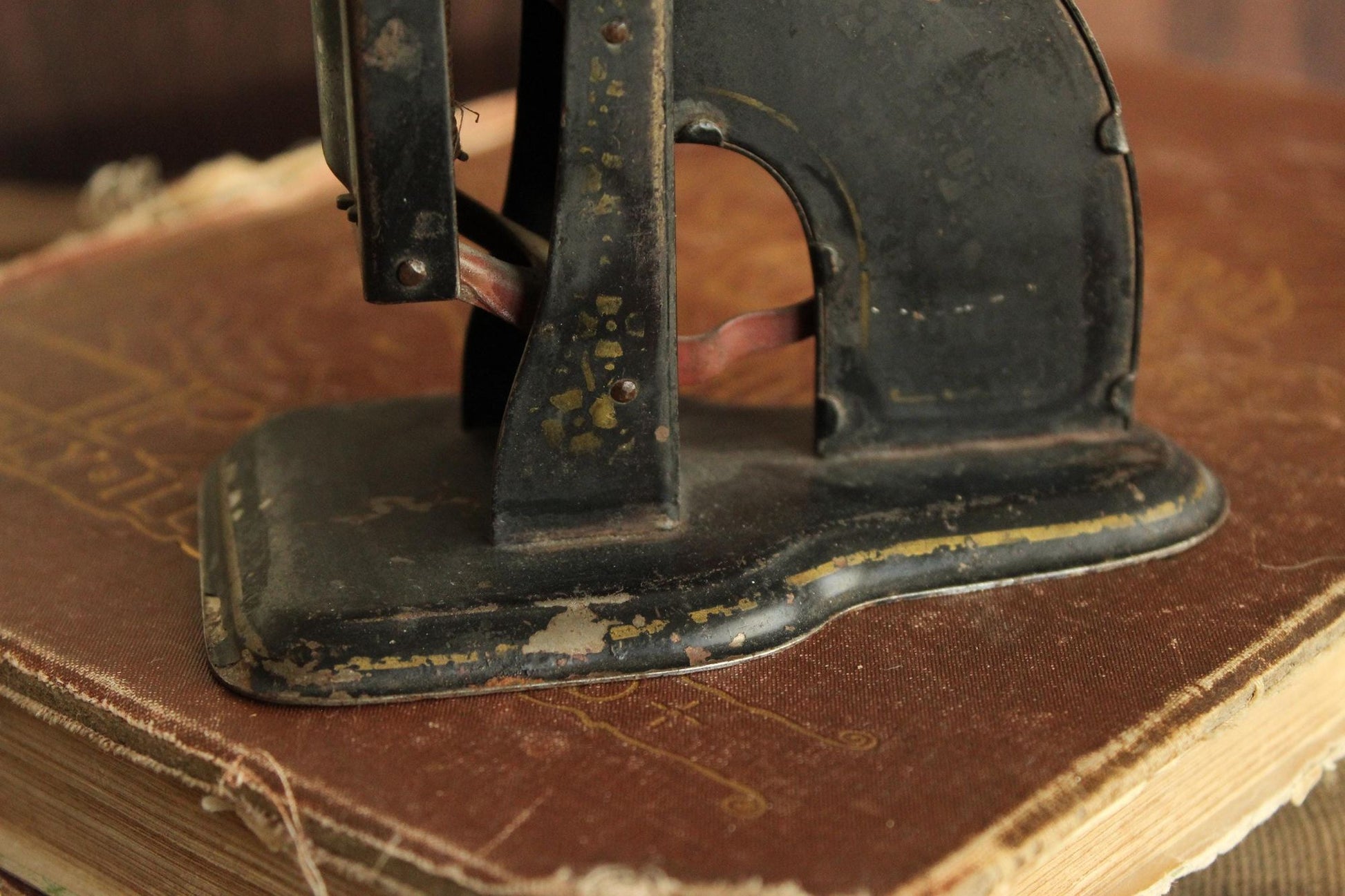 Vintage 1910s Triner Gem Postal Scale WW1 Painted Black, Rare Dual Rates