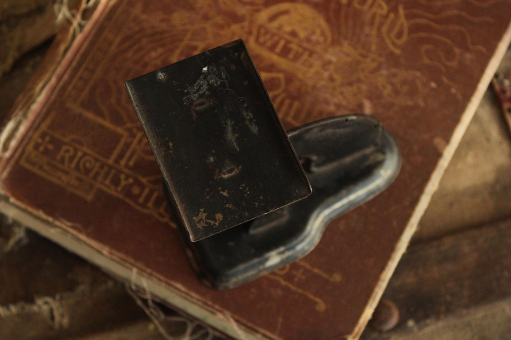Vintage 1910s Triner Gem Postal Scale WW1 Painted Black, Rare Dual Rates