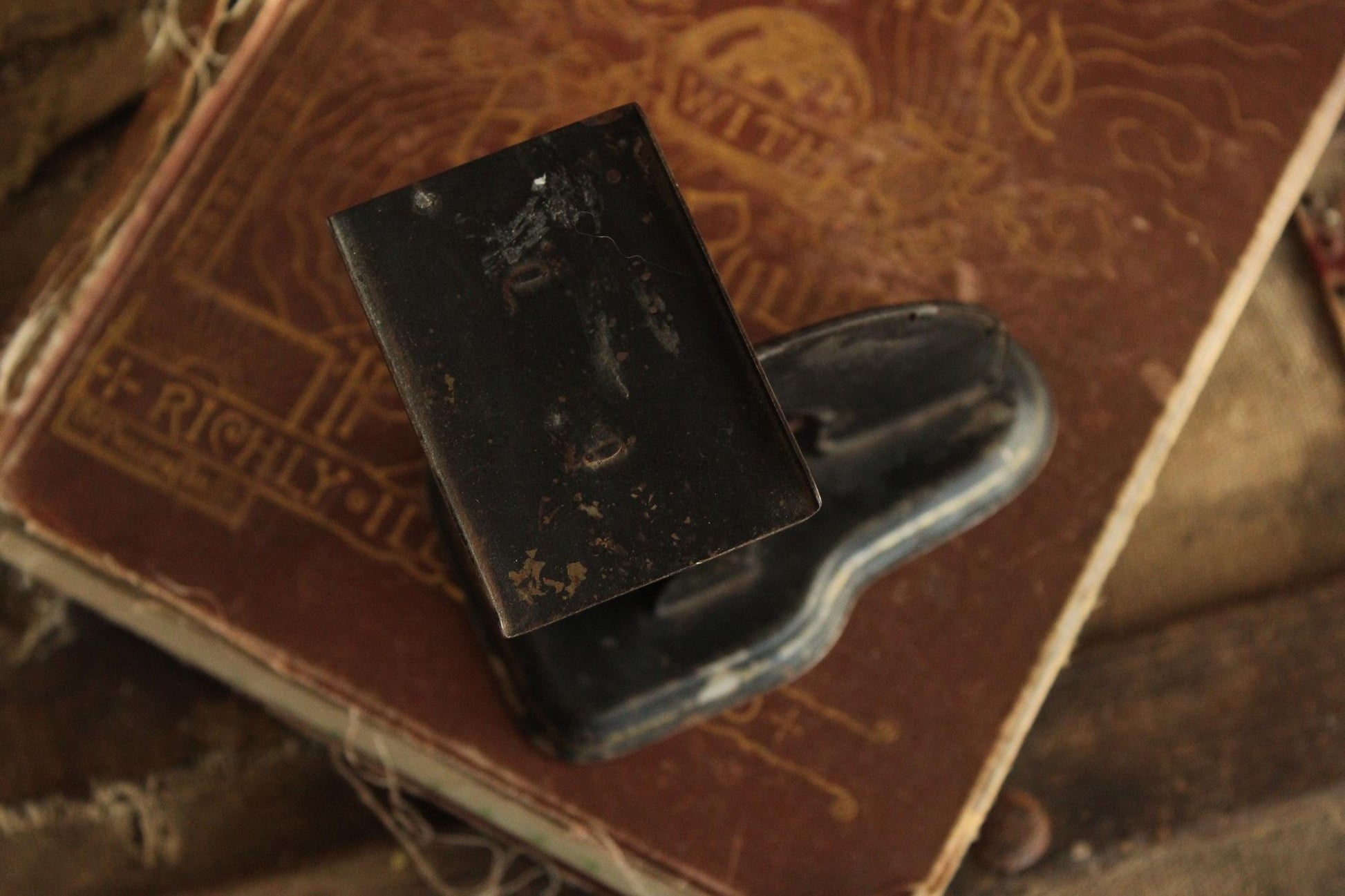 Vintage 1910s Triner Gem Postal Scale WW1 Painted Black, Rare Dual Rates