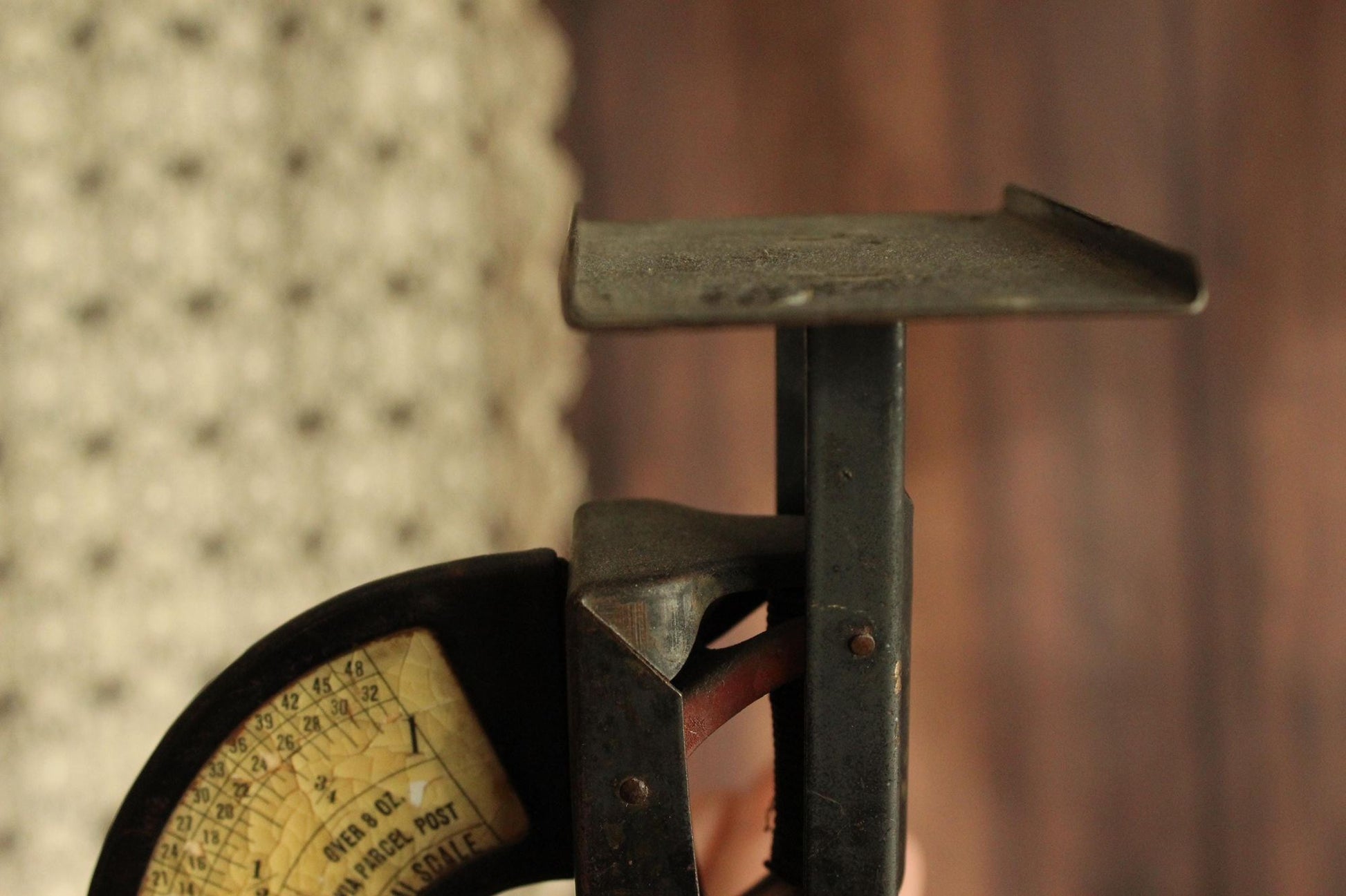 Vintage 1910s Triner Gem Postal Scale WW1 Painted Black, Rare Dual Rates