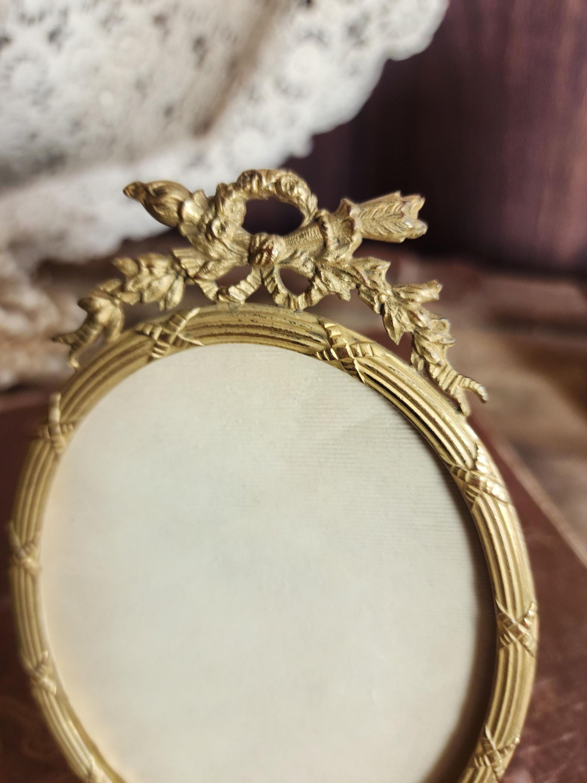 Vintage 1960s Ornate Baroque Gold Frame