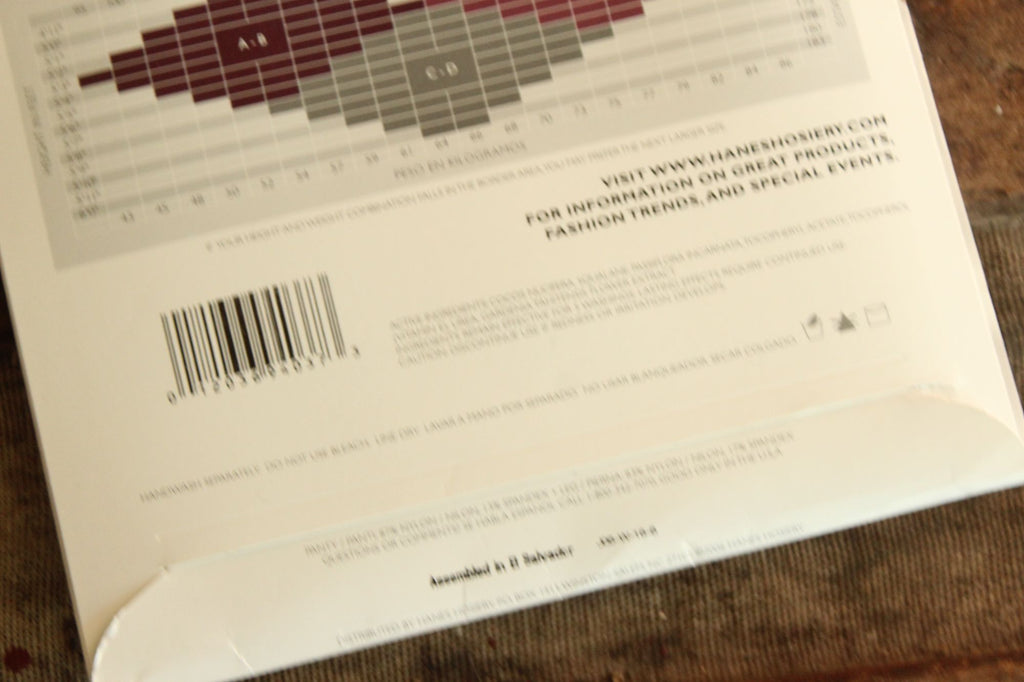 Vintage 1990s 2000s Pantyhose, New Hanes Barely Black, Size A-B