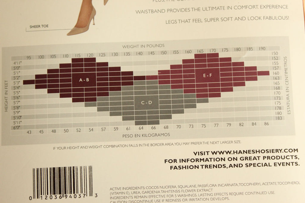 Vintage 1990s 2000s Pantyhose, New Hanes Barely Black, Size A-B