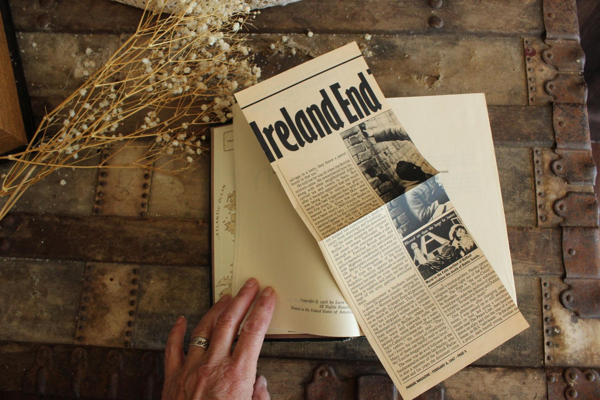 Vintage 1970s Book, "Trinity" by Leon Uris, Doubleday & Co