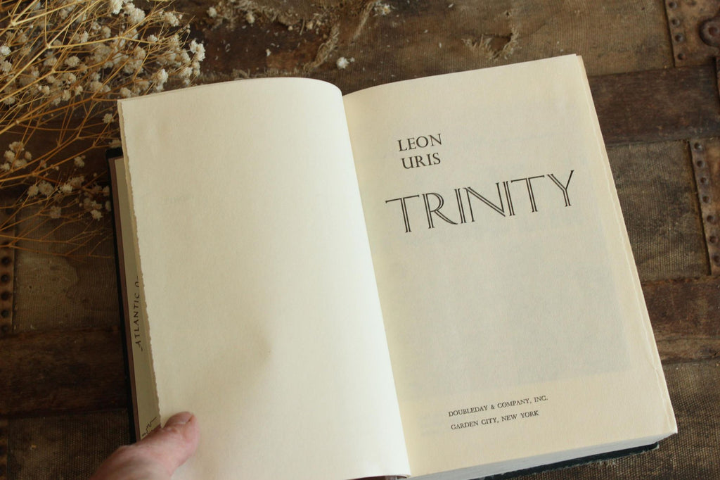 Vintage 1970s Book, "Trinity" by Leon Uris, Doubleday & Co