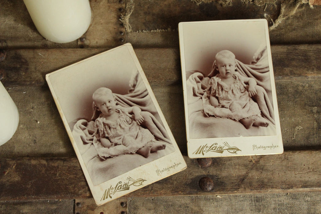 Vintage 1900s Edwardian Baby Photograph