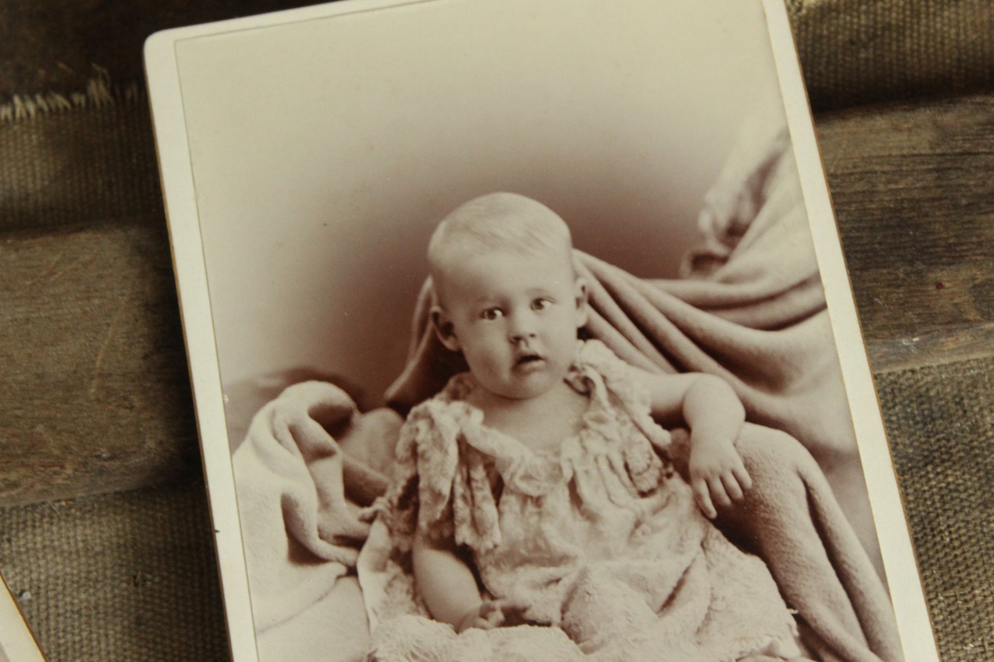 Vintage 1900s Edwardian Baby Photograph