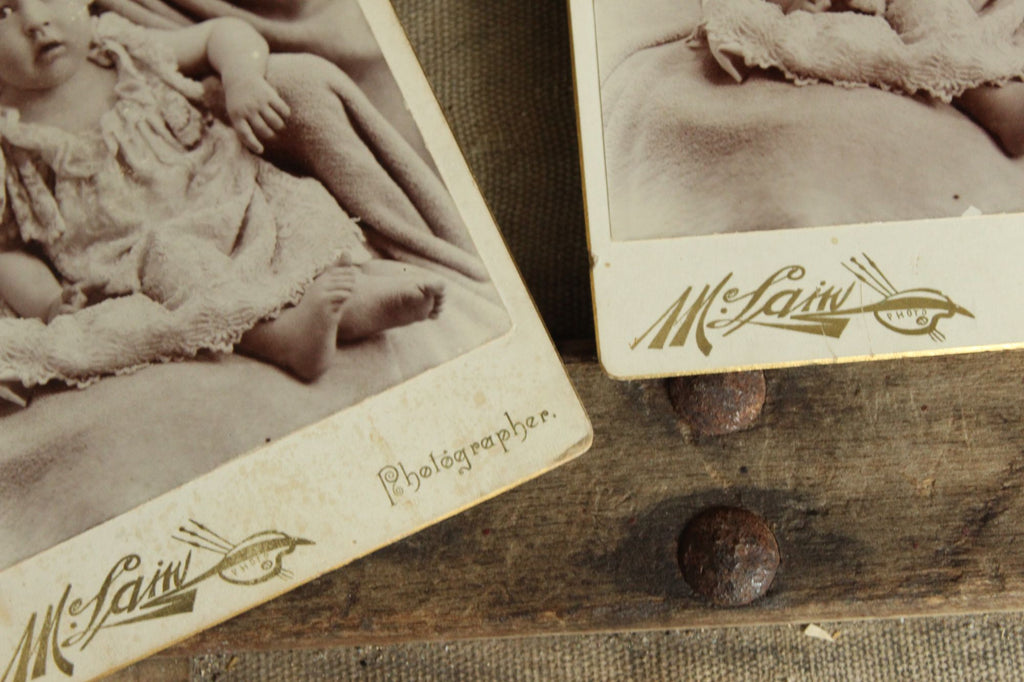 Vintage 1900s Edwardian Baby Photograph