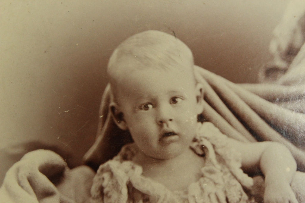 Vintage 1900s Edwardian Baby Photograph