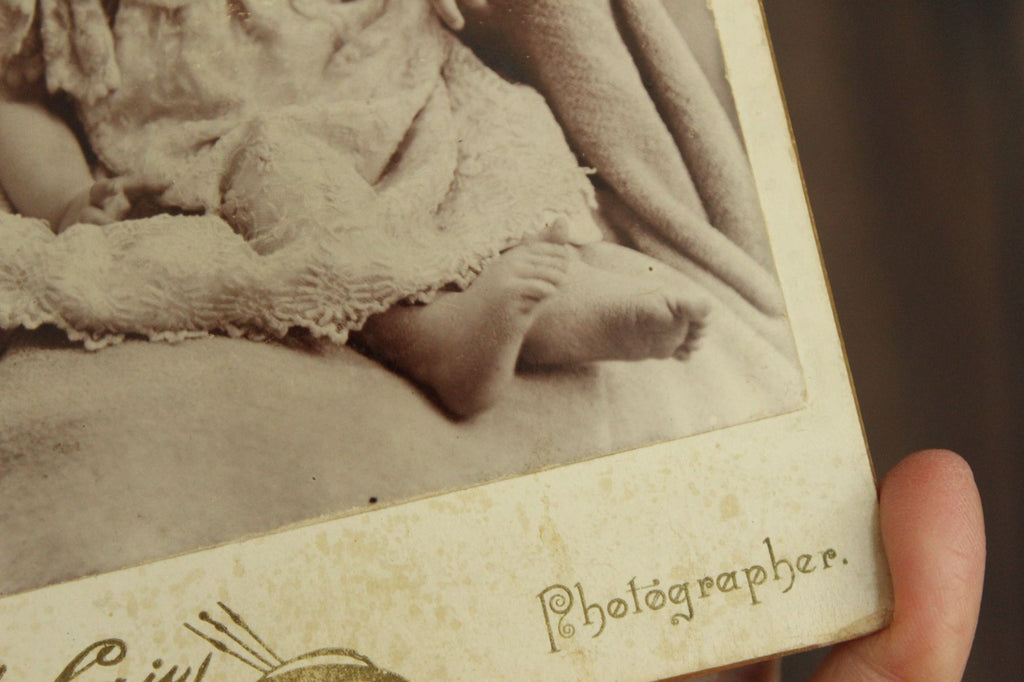 Vintage 1900s Edwardian Baby Photograph