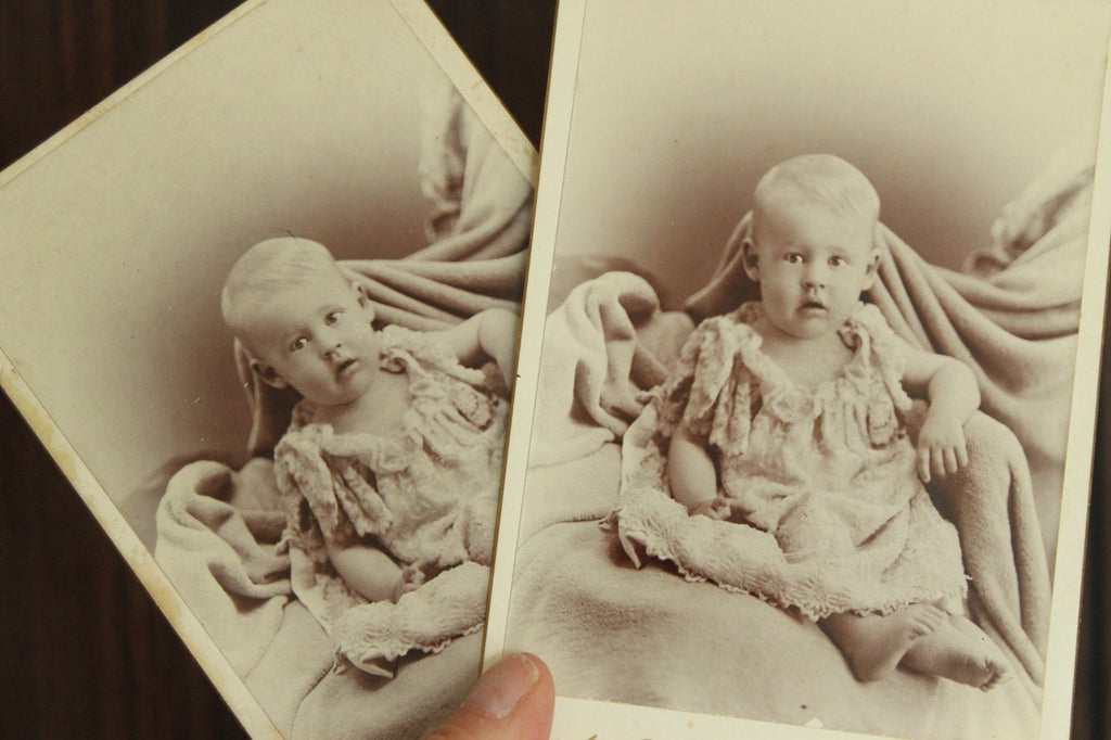Vintage 1900s Edwardian Baby Photograph