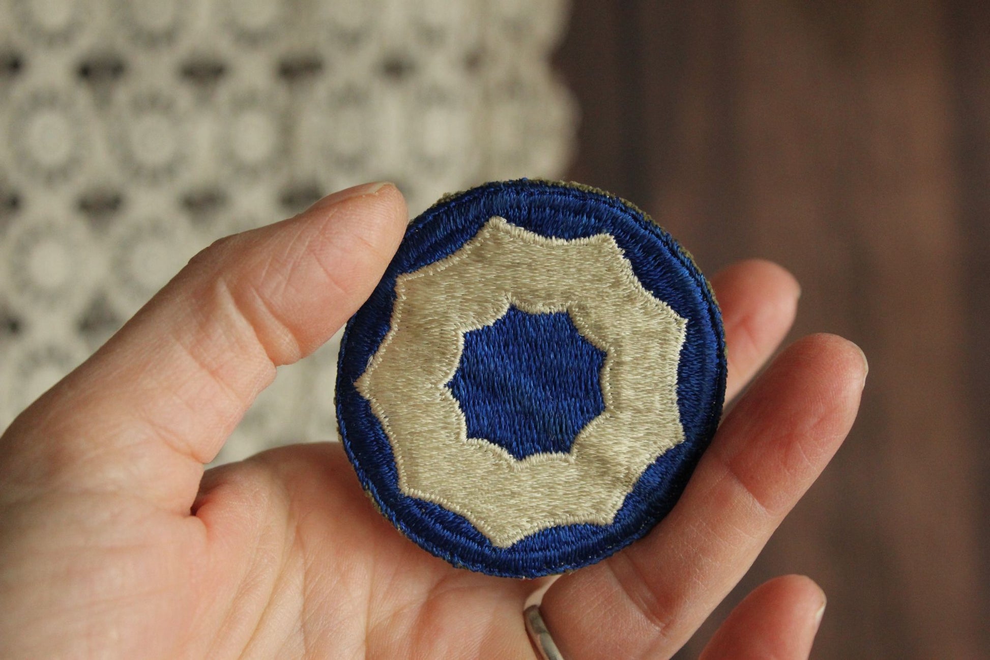 Vintage 1940s Army Embroidered Patch