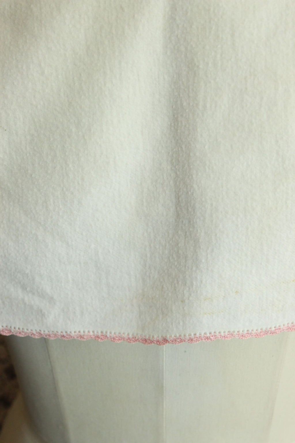 Vintage 1950s Baby Bed Jacket With Floral Embroidery