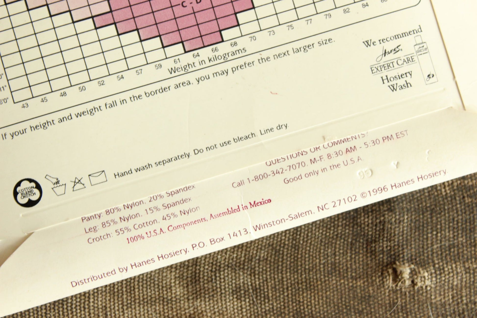 Vintage 1990s 2000s Pantyhose, New, Hanes Jet Black, Size A-B