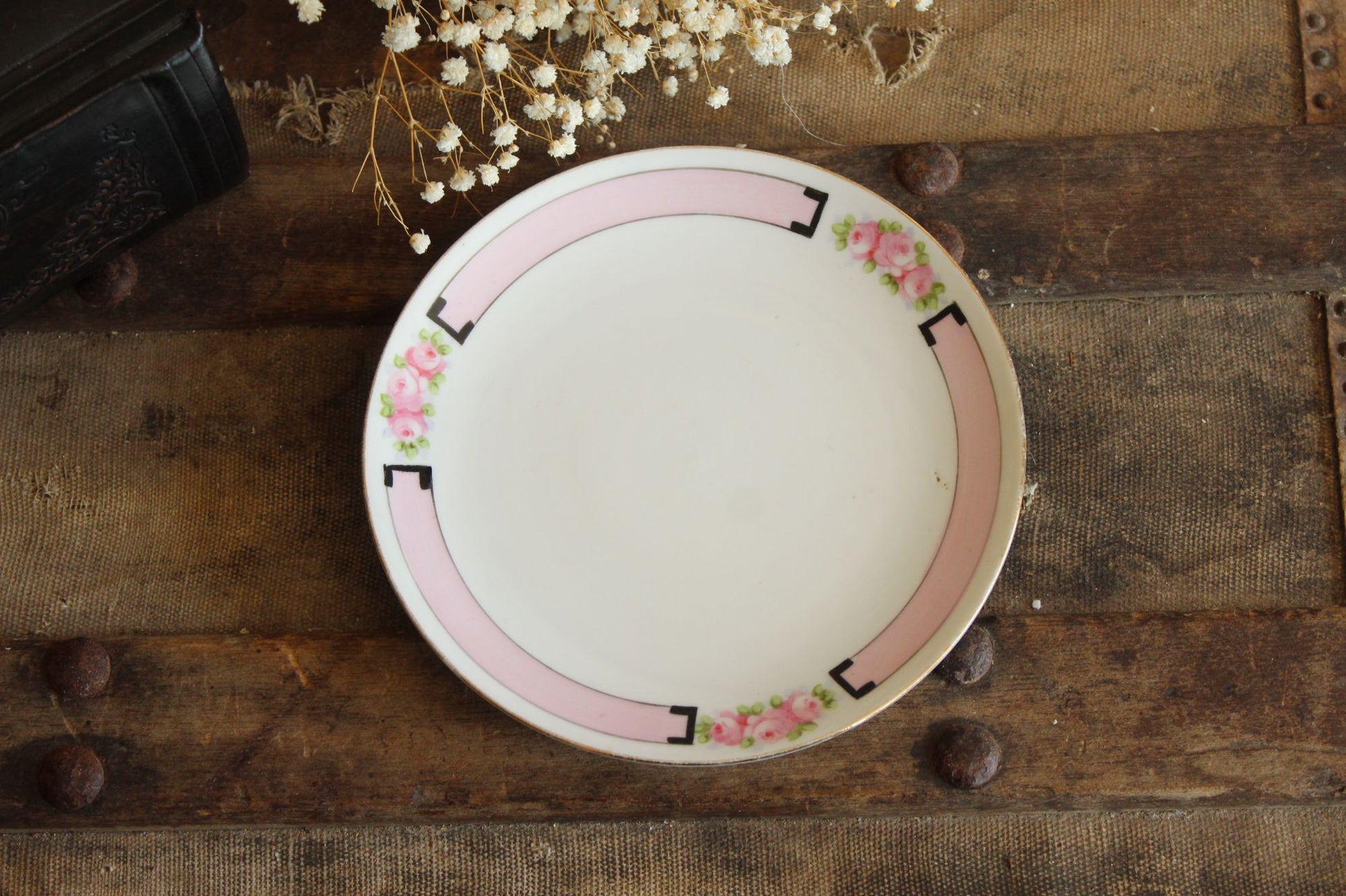 Antique Rising Sun Nippon Bread Plate