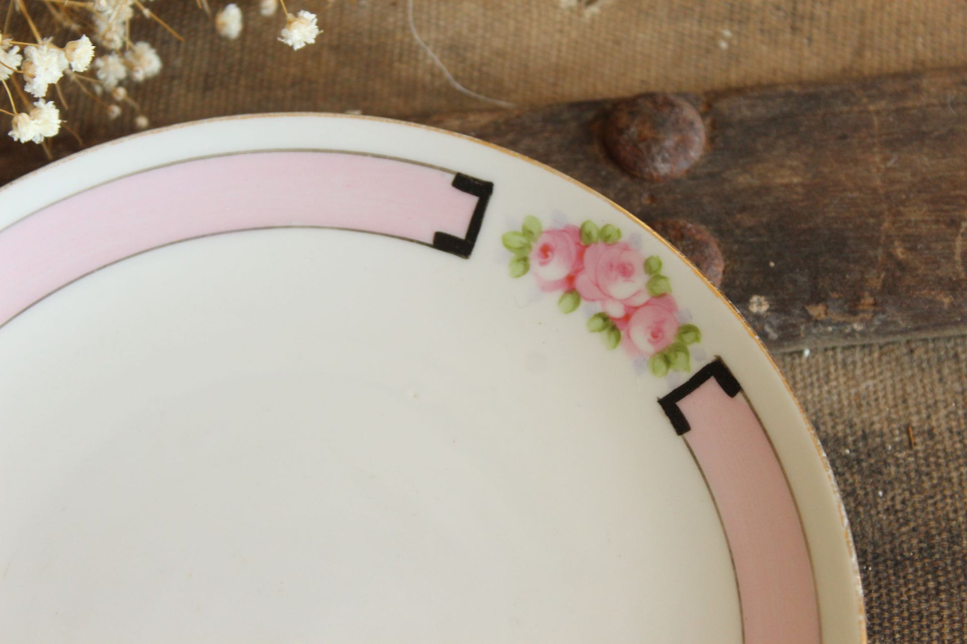 Antique Rising Sun Nippon Bread Plate