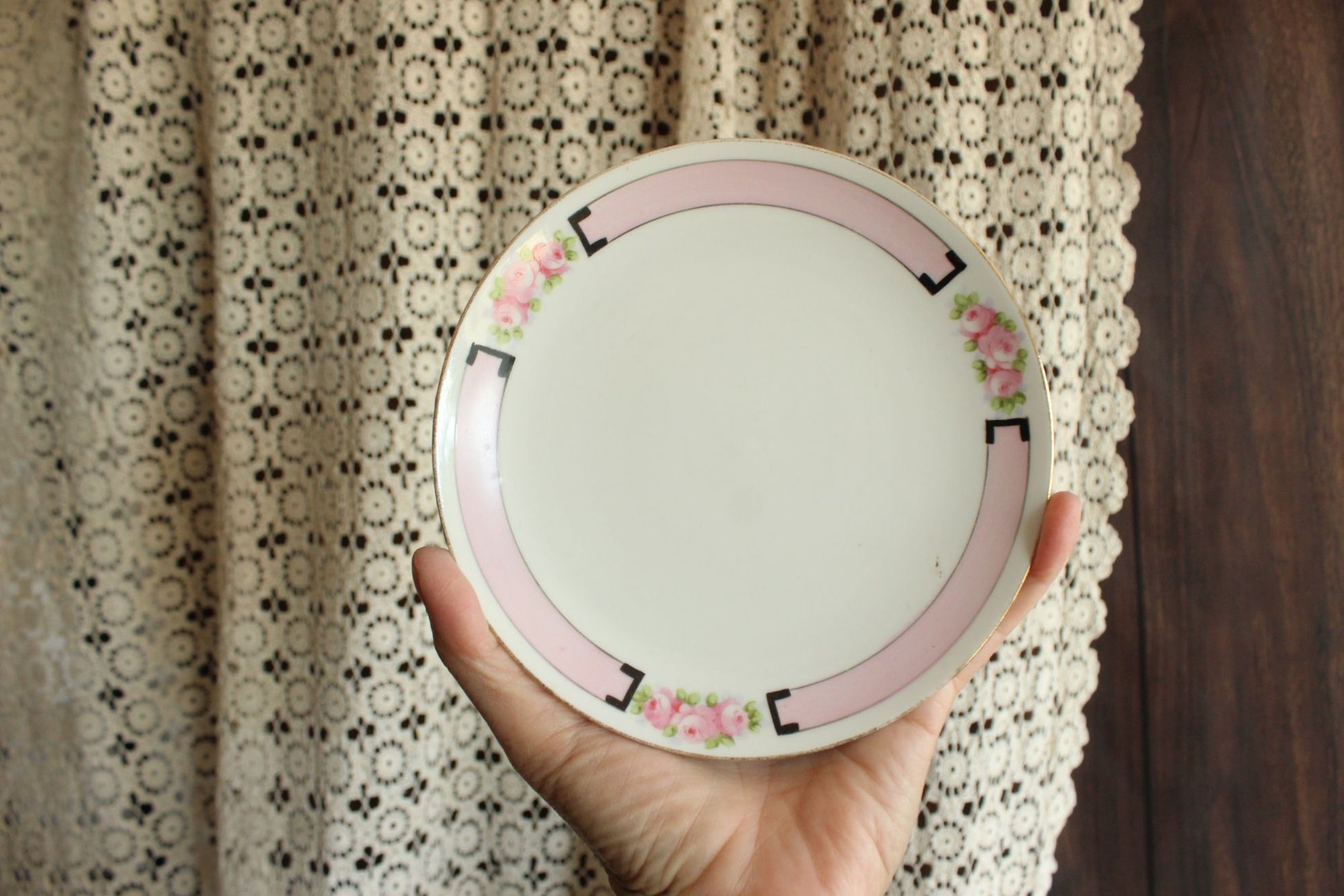 Antique Rising Sun Nippon Bread Plate