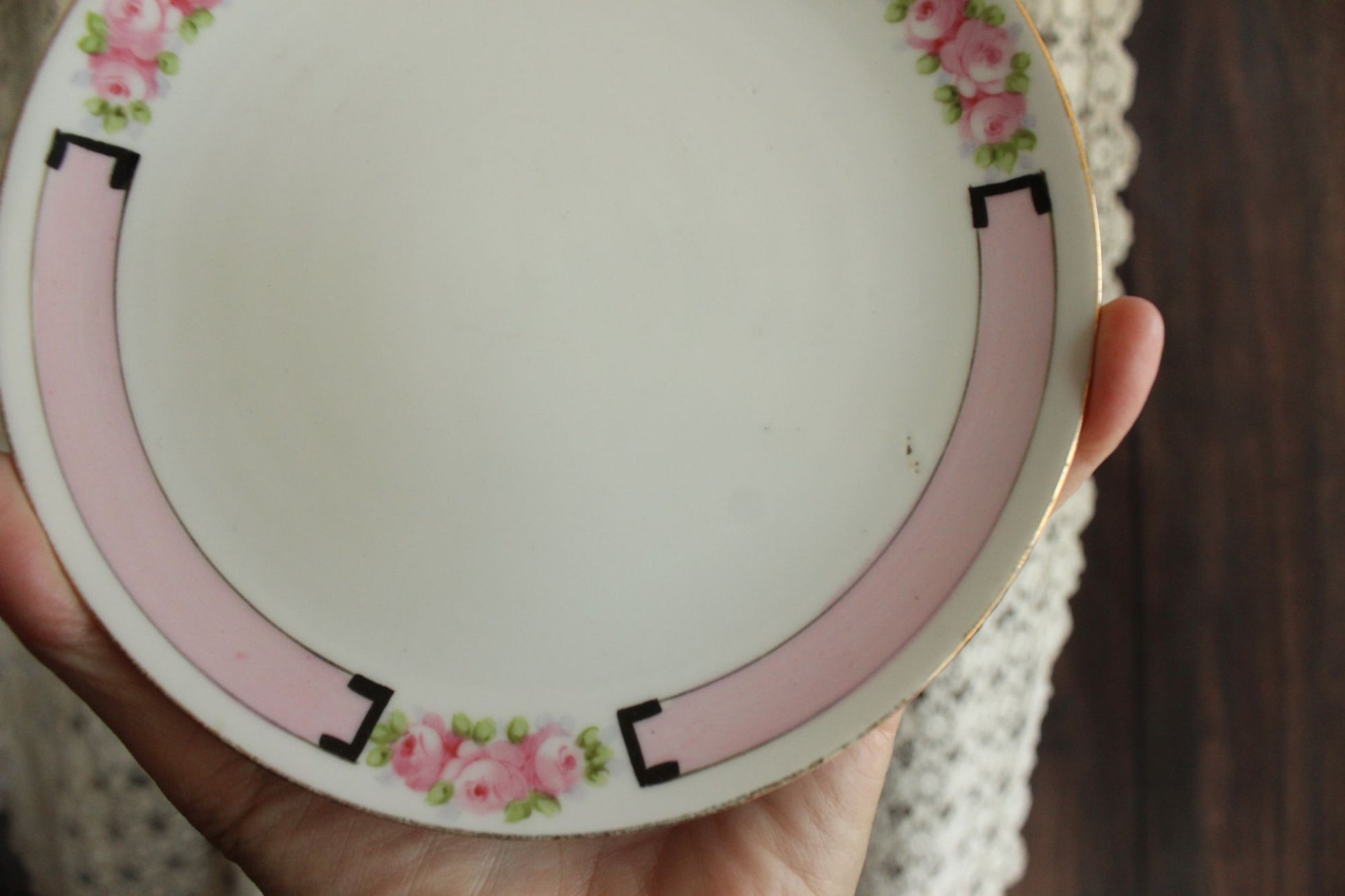 Antique Rising Sun Nippon Bread Plate