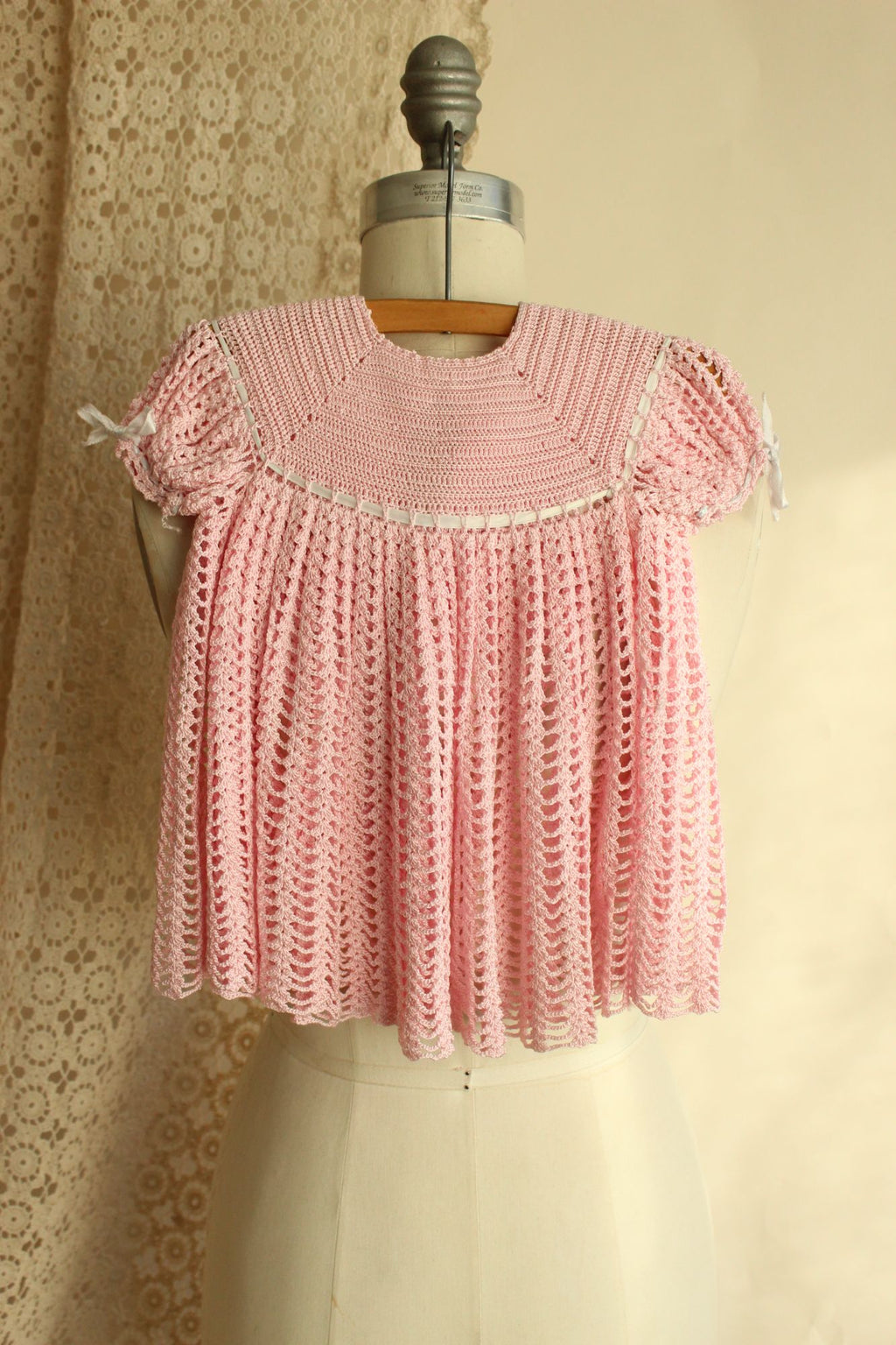 Vintage Pink Little Girls Frock