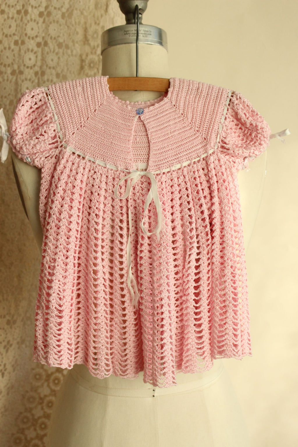Vintage Pink Little Girls Frock