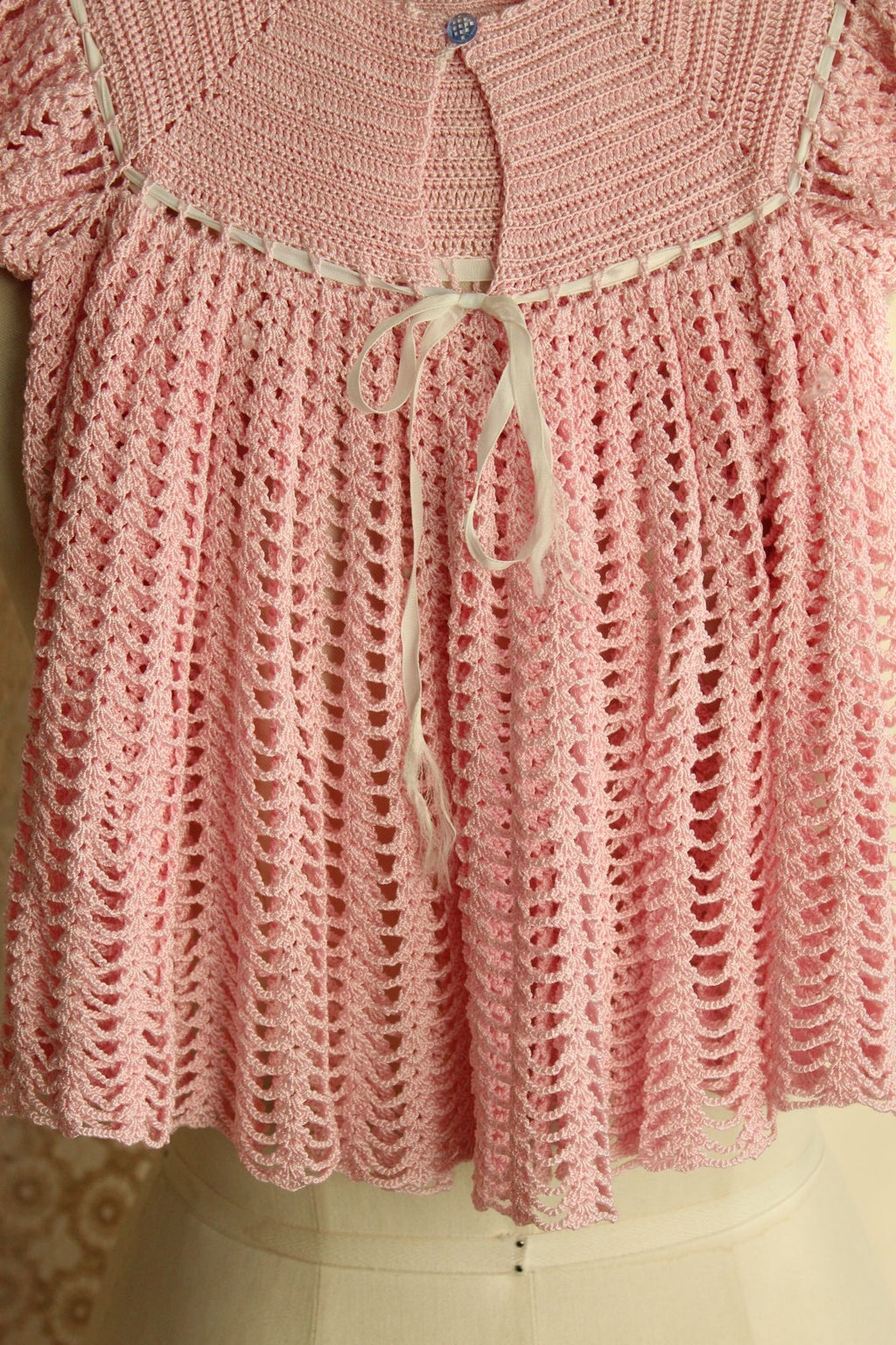 Vintage Pink Little Girls Frock