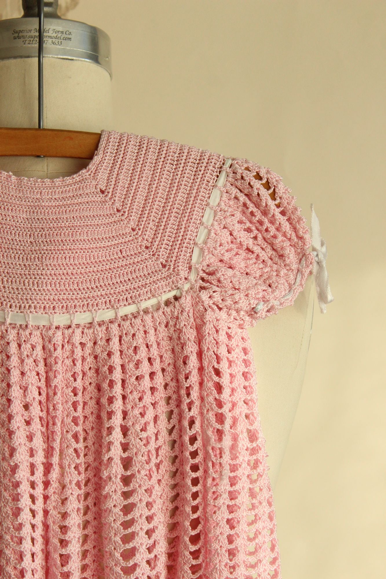 Vintage Pink Little Girls Frock