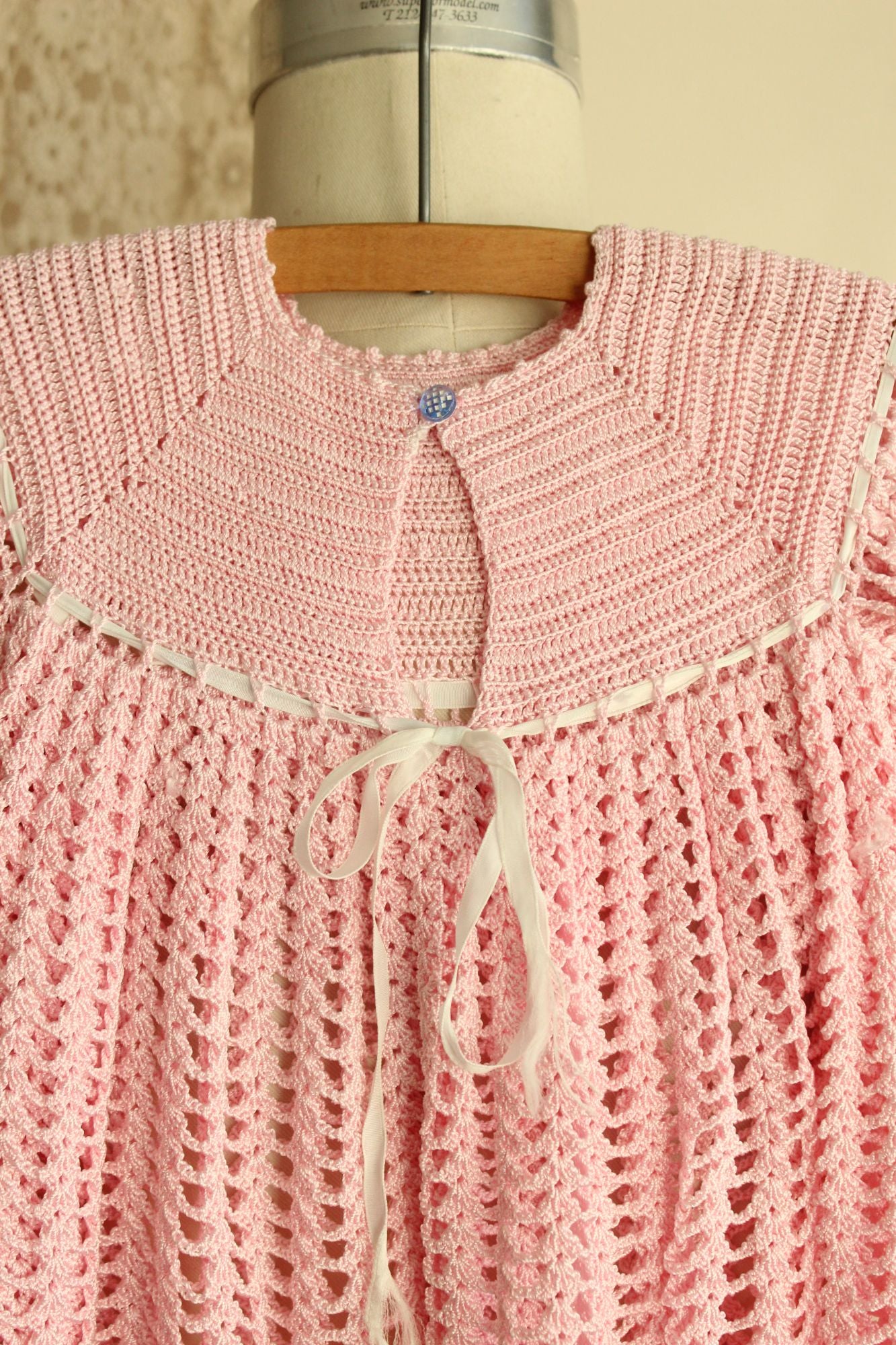 Vintage Pink Little Girls Frock