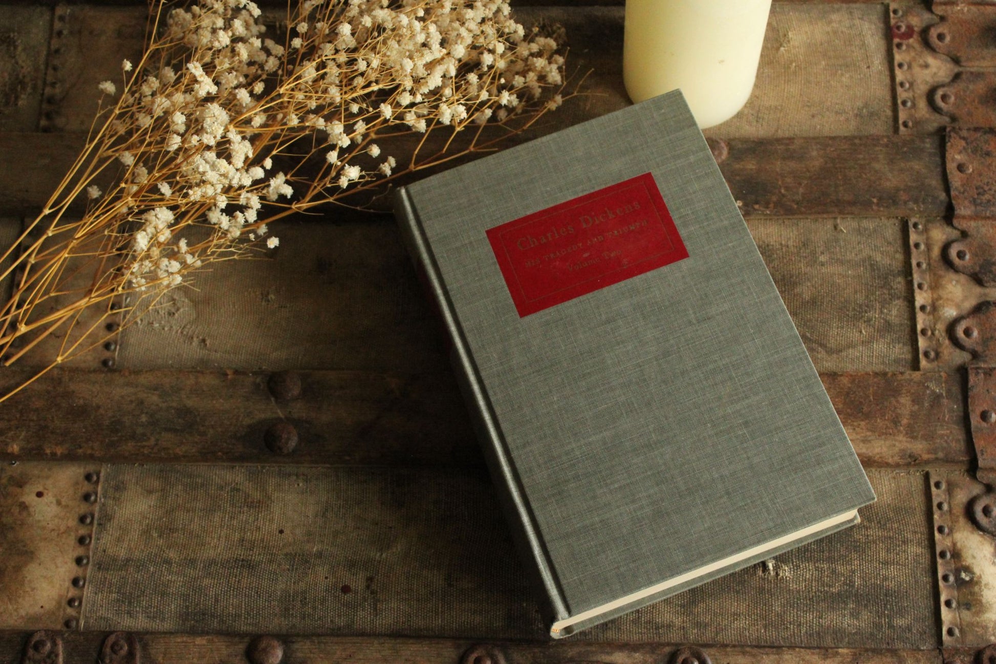 Vintage 1950s Book, "Charles Dickens, His Tragedy and Triumph" Volume Two, by Edgard Johnson