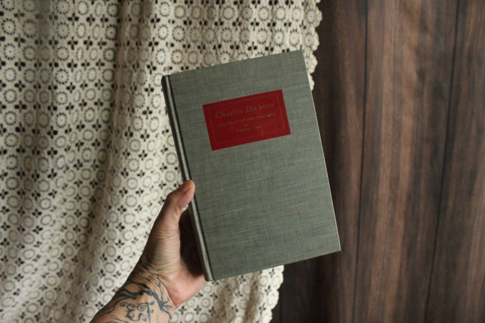 Vintage 1950s Book, "Charles Dickens, His Tragedy and Triumph" Volume Two, by Edgard Johnson