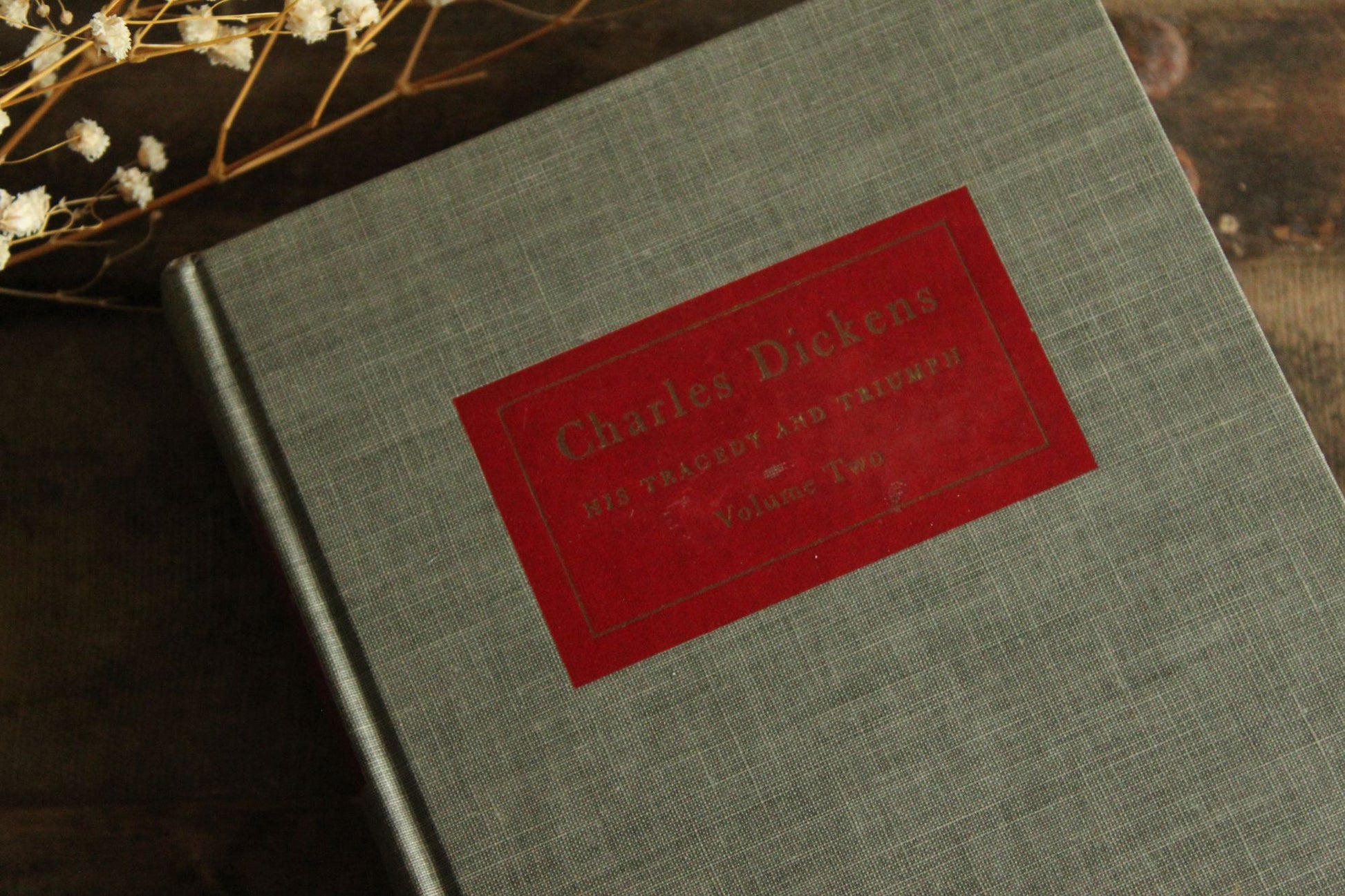 Vintage 1950s Book, "Charles Dickens, His Tragedy and Triumph" Volume Two, by Edgard Johnson