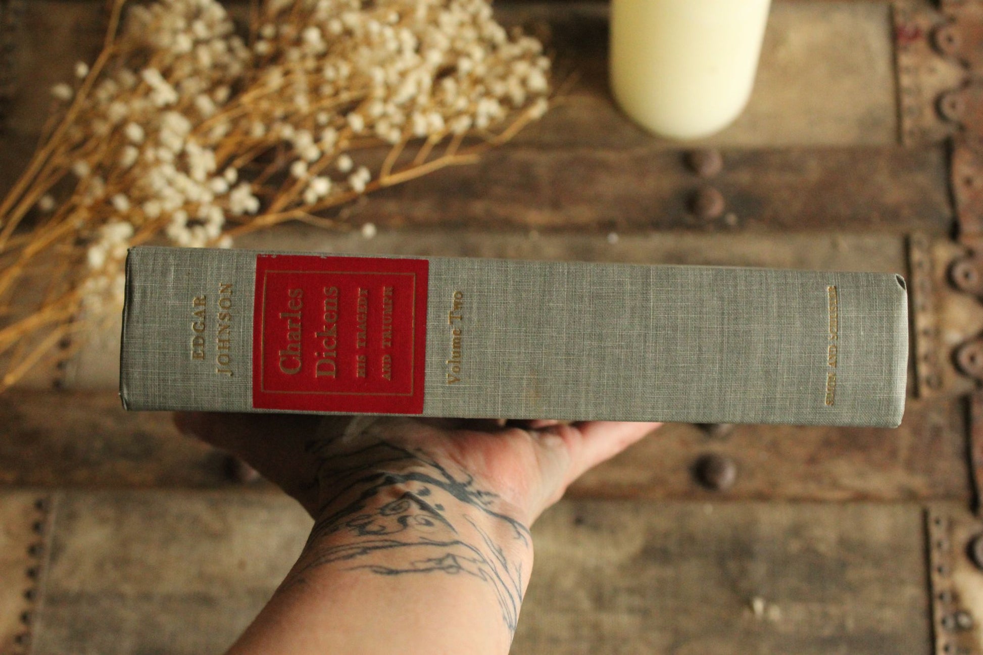 Vintage 1950s Book, "Charles Dickens, His Tragedy and Triumph" Volume Two, by Edgard Johnson