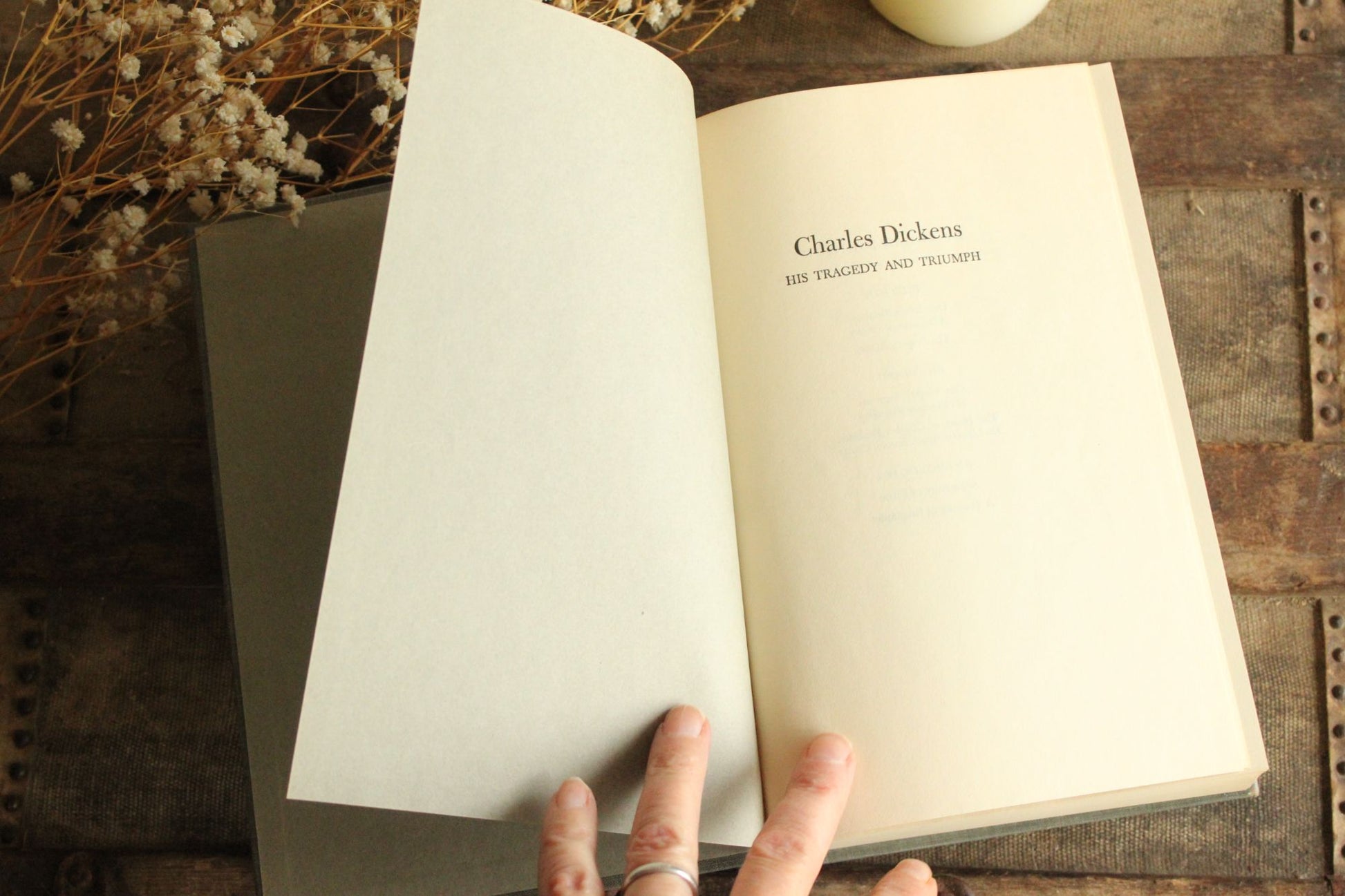 Vintage 1950s Book, "Charles Dickens, His Tragedy and Triumph" Volume Two, by Edgard Johnson