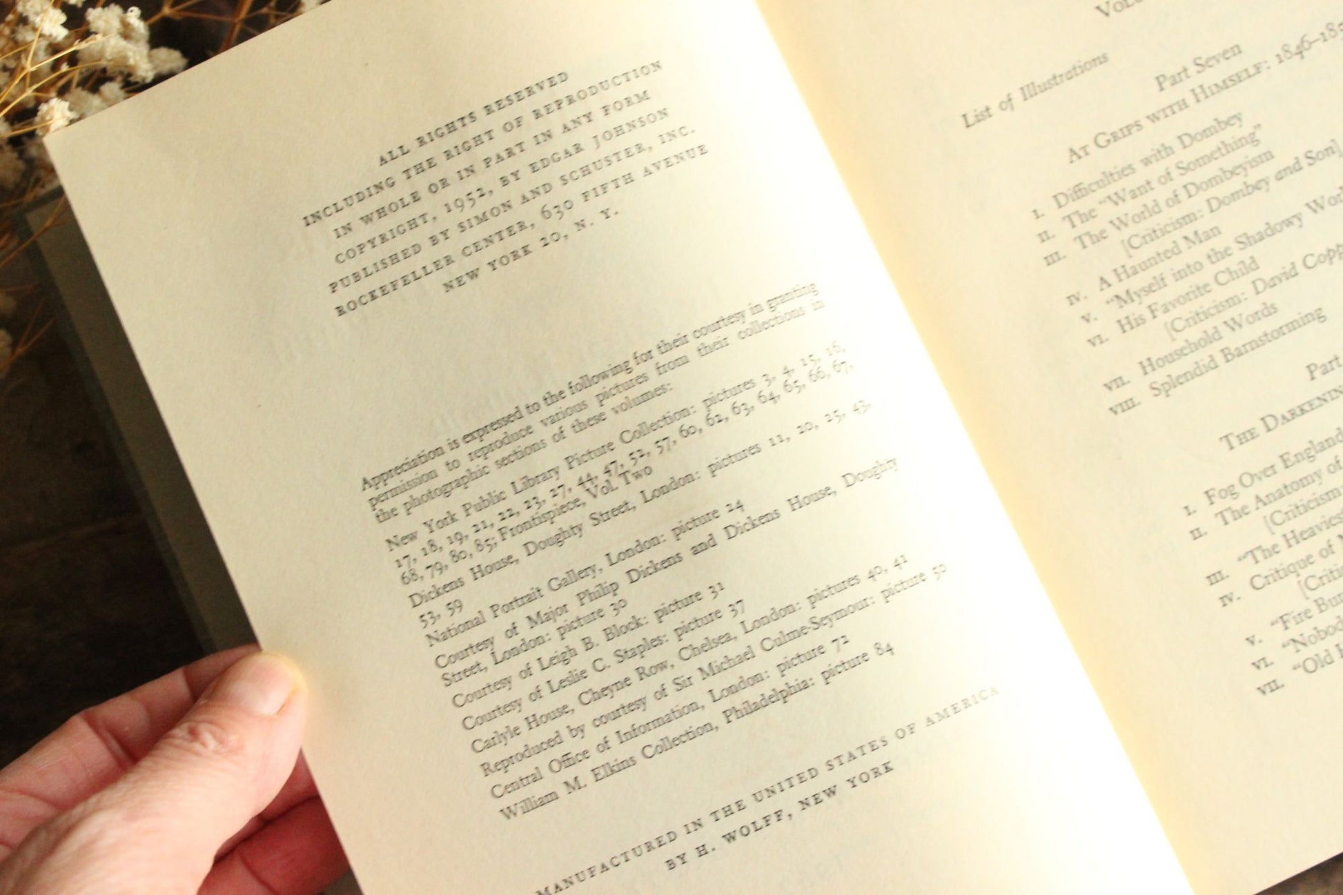 Vintage 1950s Book, "Charles Dickens, His Tragedy and Triumph" Volume Two, by Edgard Johnson