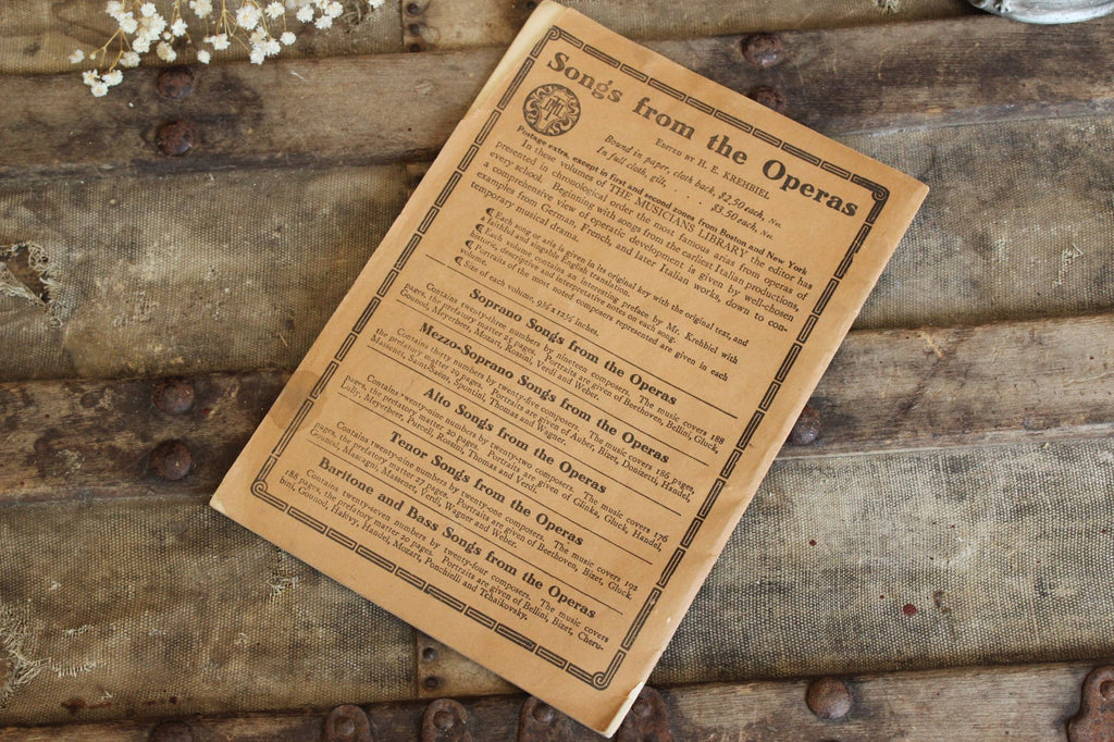 Vintage 1930s Music Booklet, Grand Opera Librettos, "Samson And Delilah"