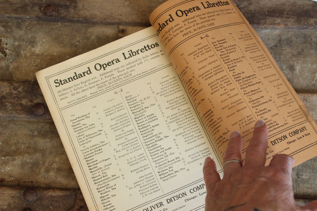 Vintage 1930s Music Booklet, Grand Opera Librettos, "Samson And Delilah"