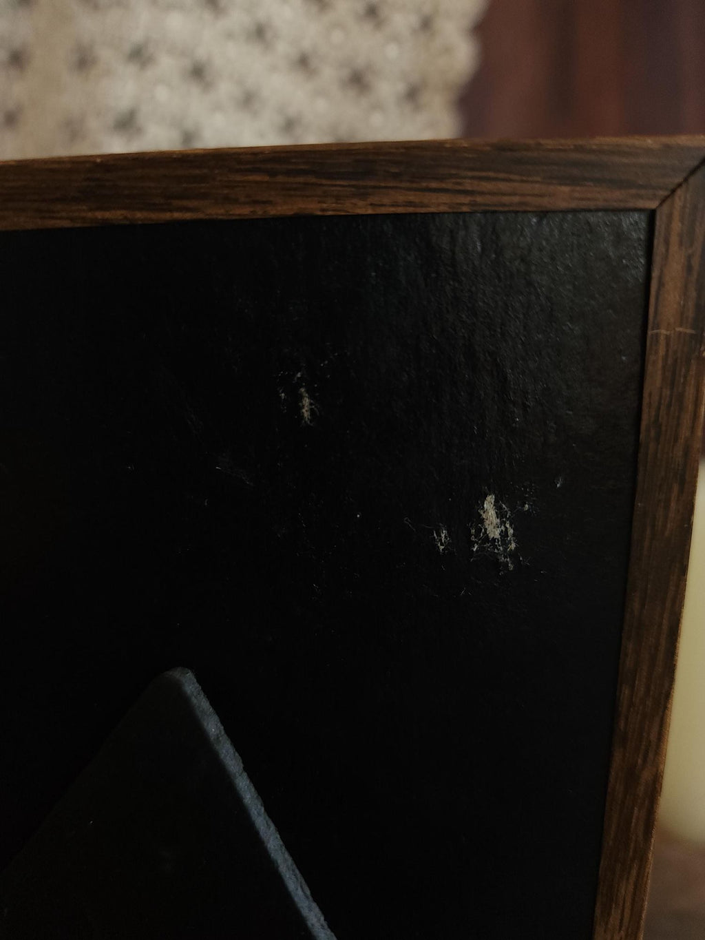 Pressed Dried Queen Annes Lace in Vintage Wood Frame