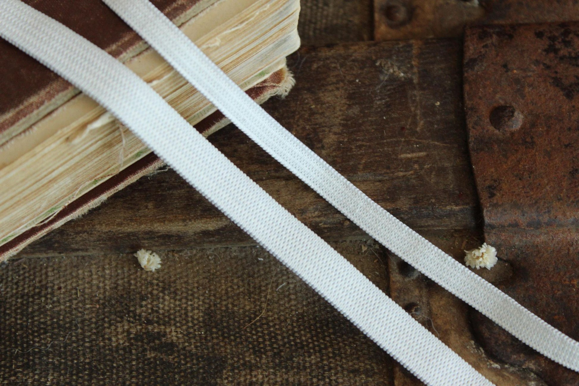 USA Made Elastic: White or Black, 1/4" or 3/8", 5 Yards