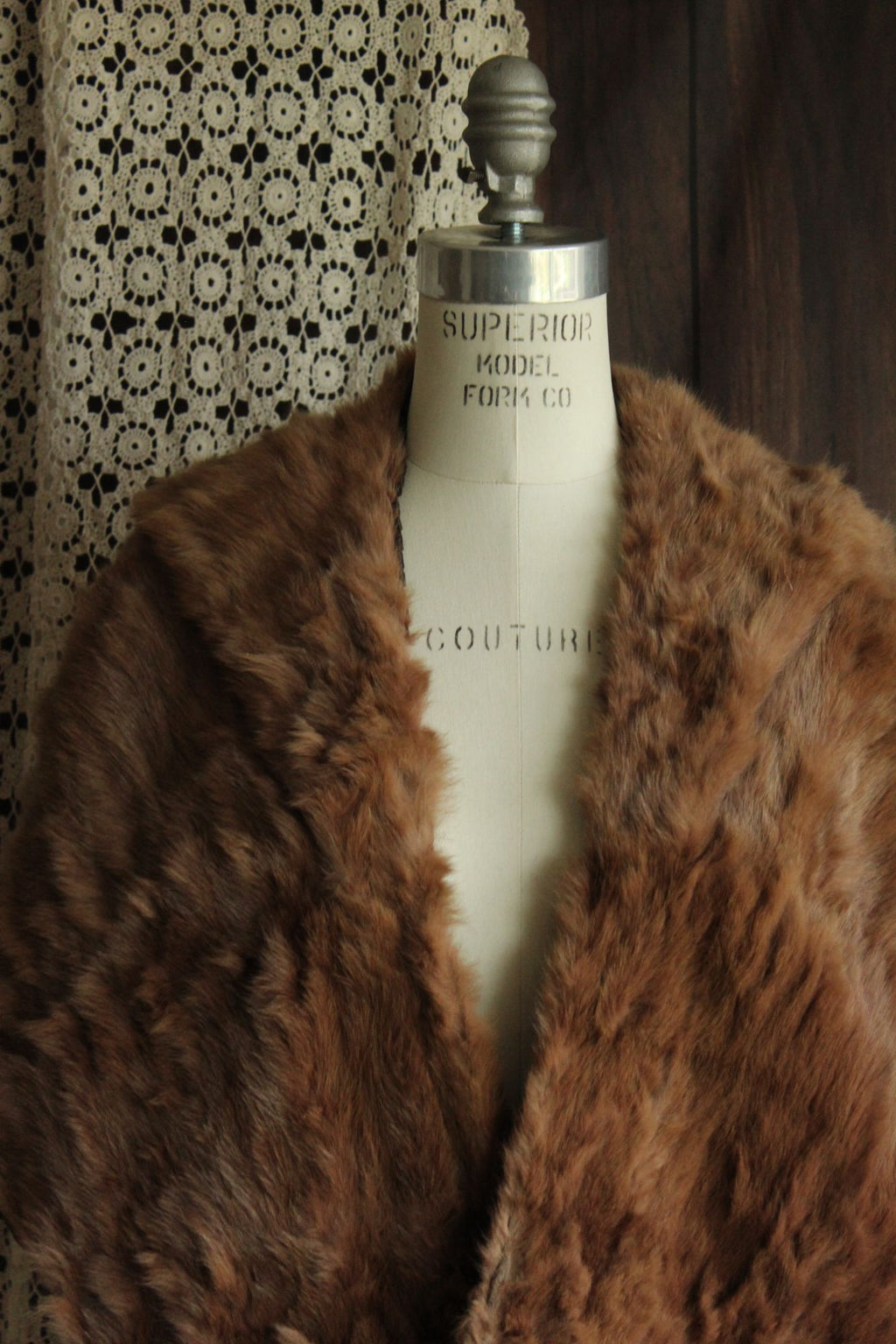 Vintage 1950s Genuine Fur Wrap