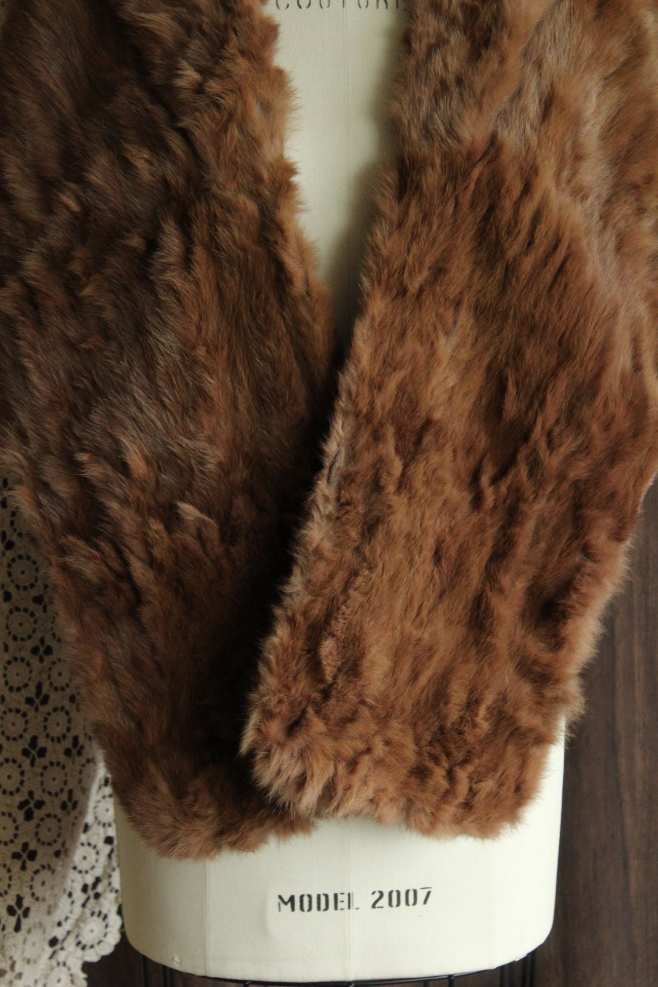 Vintage 1950s Genuine Fur Wrap