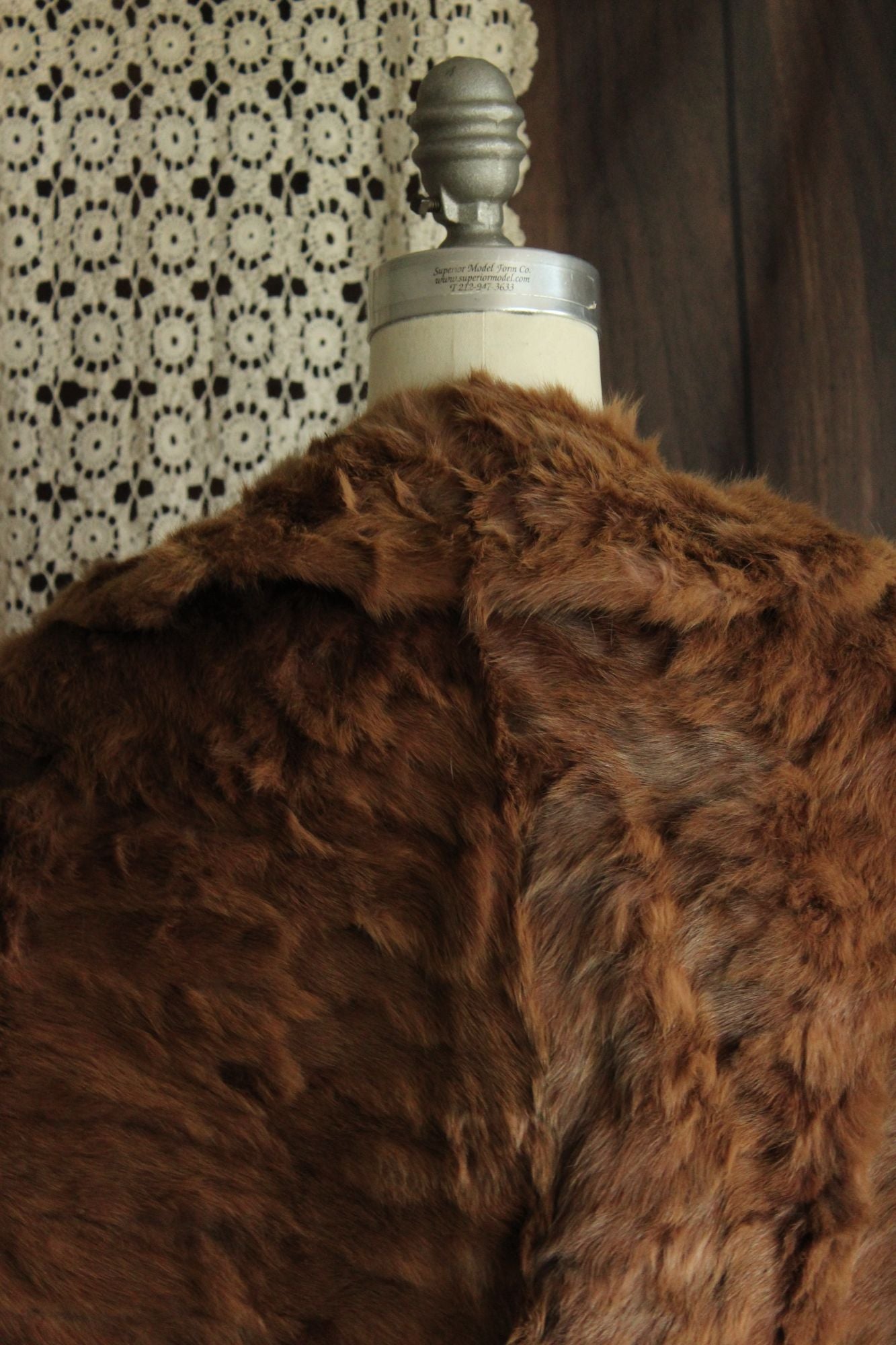 Vintage 1950s Genuine Fur Wrap