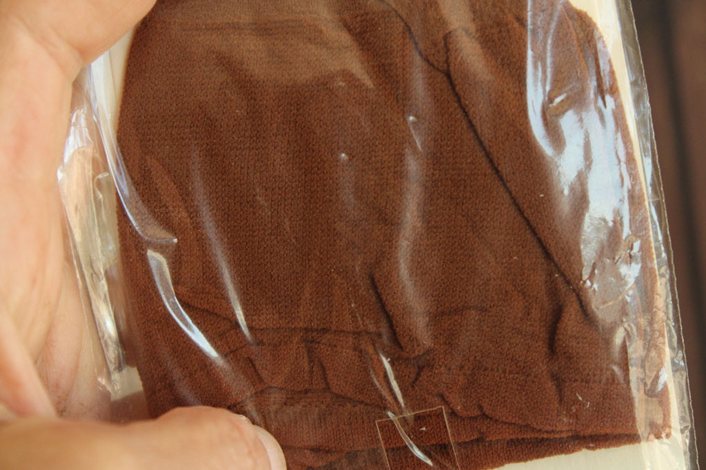 Vintage 1980s 1990s Knee High Stockings, New, Beige