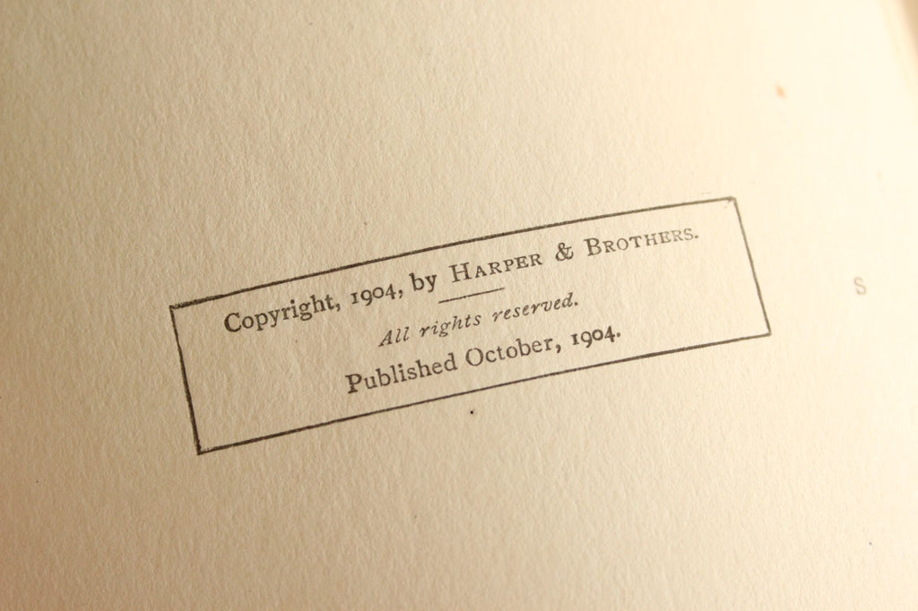 Vintage 1900s Book, "The Masquerader" by Katherine Cecil Thurston, Published by Harper & Bros., Green and Gold