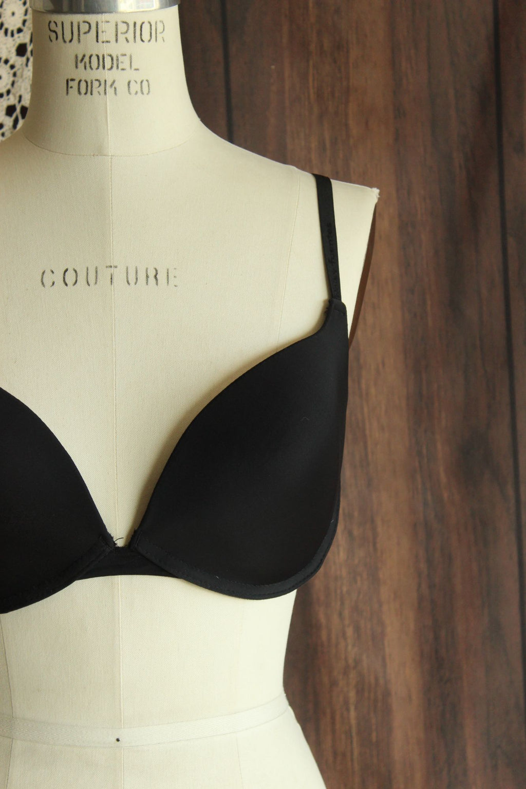 Push Up Bra, Black, Daisy Fuentes, Size 34D