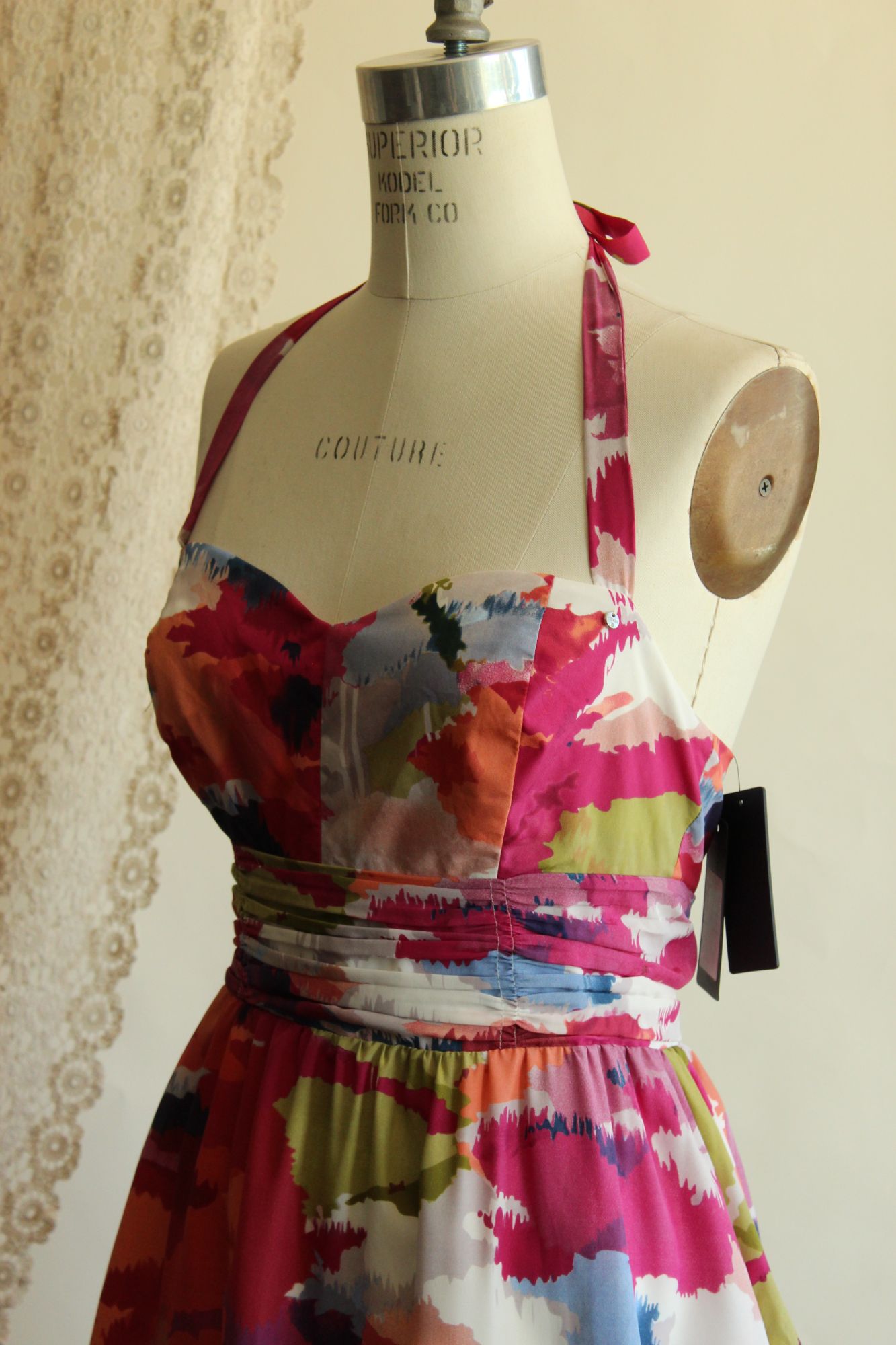 Guess womens mini Dress, New with tags, Veronica Watermark, Size 9
