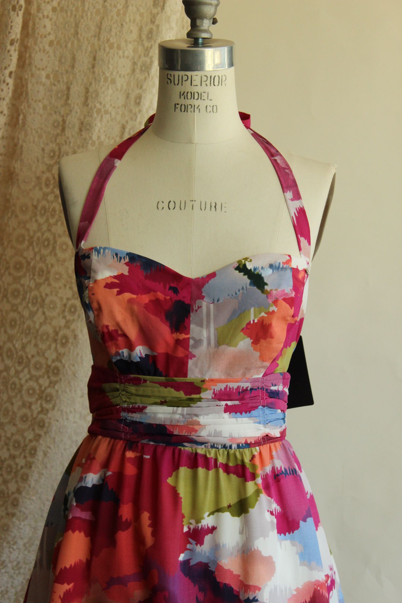 Guess womens mini Dress, New with tags, Veronica Watermark, Size 9
