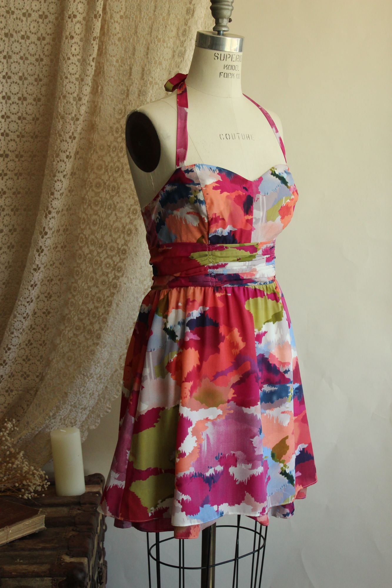 Guess womens mini Dress, New with tags, Veronica Watermark, Size 9
