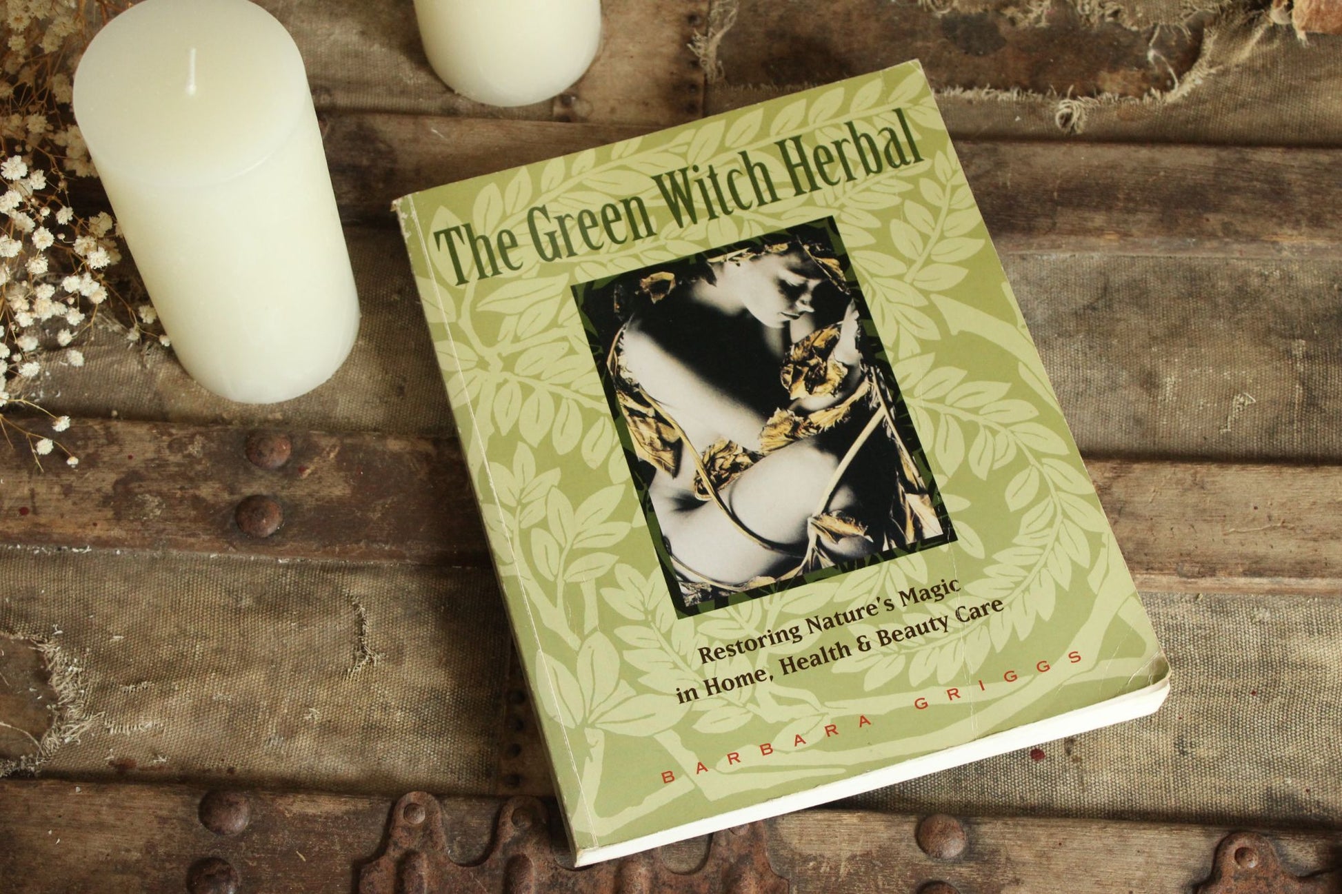 Vintage 1990s Book, "The Green Witch Herbal" by Barbara Griggs, 1994